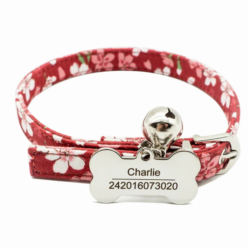 Engraved pet nameplate with phone number
