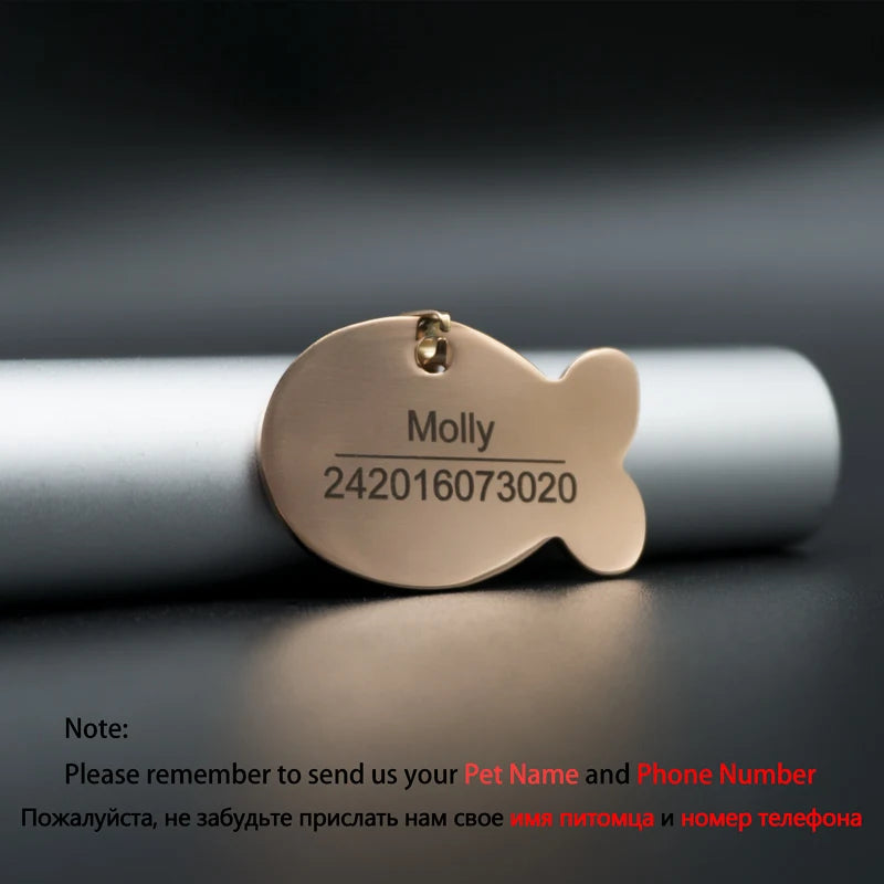 Personalized cat ID tag