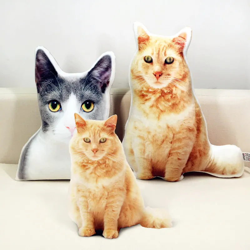 Pet photo pillow size options