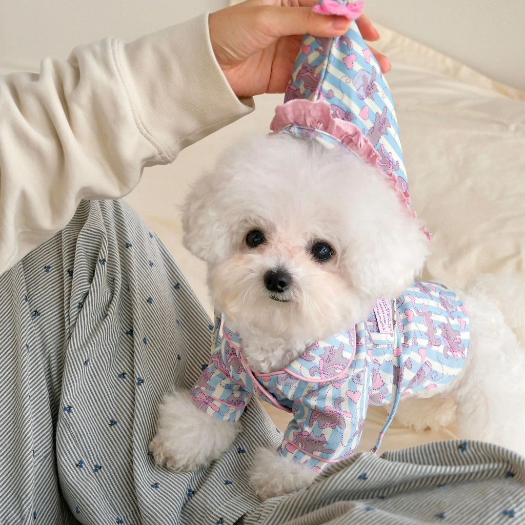 Warm winter pet pajamas