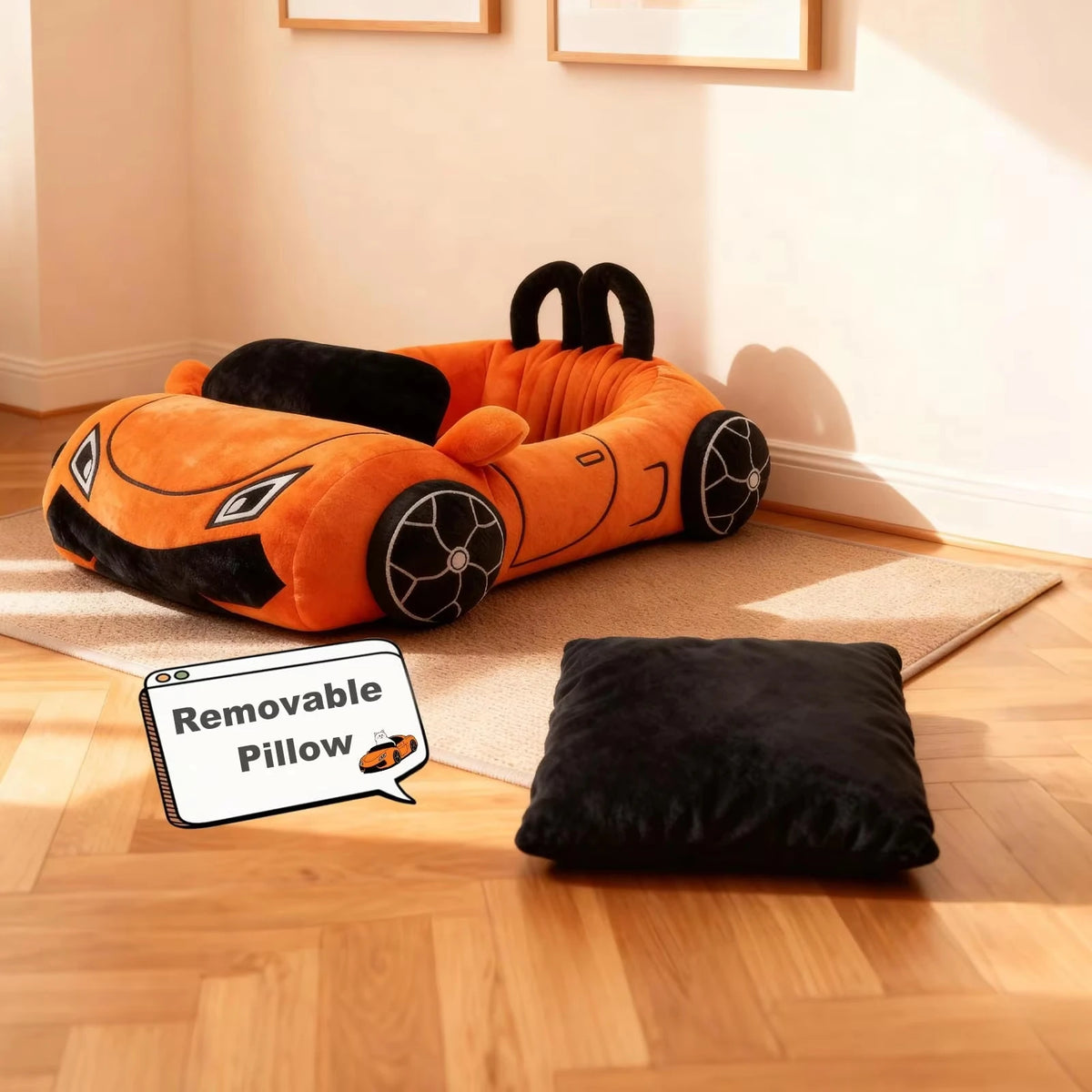 Soft pet bed for kittens and small dogs