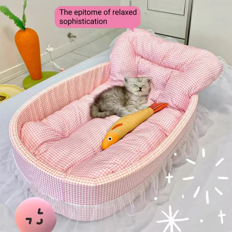 Soft cat bed for small dogs and cats
