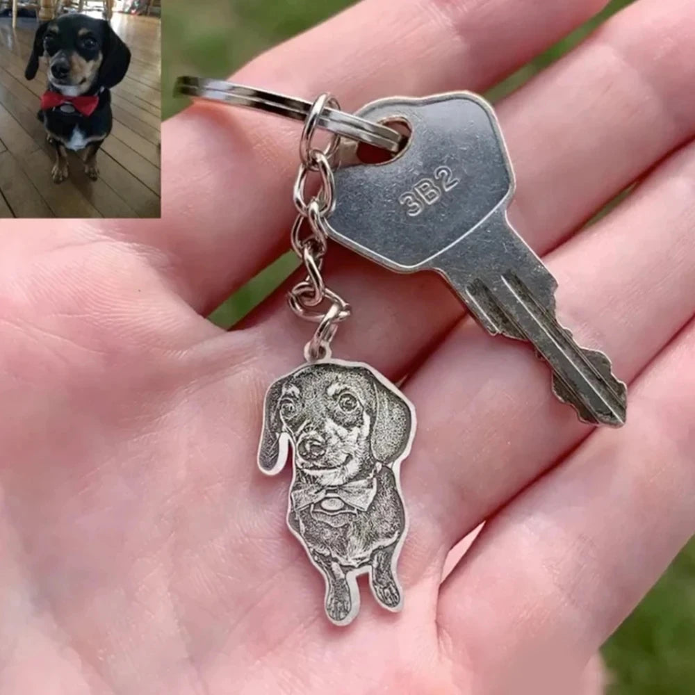 Custom dog photo pendant
