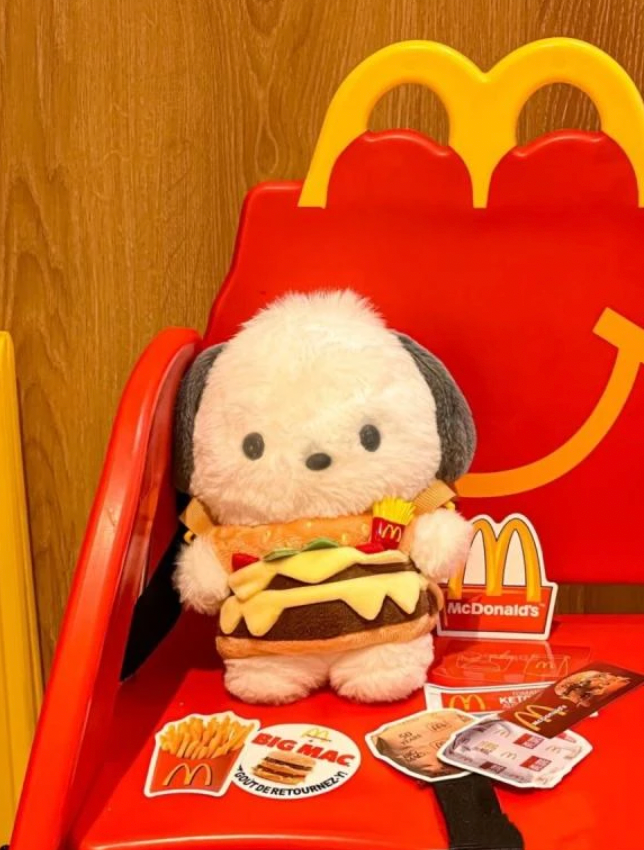Pochacco Mcdonalds Hamburger Crossbody Bag