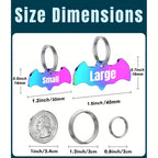 Engraved bat dog tag with name and phone