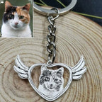 Pet photo charm in gold and silver