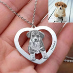 Personalized pet photo necklace